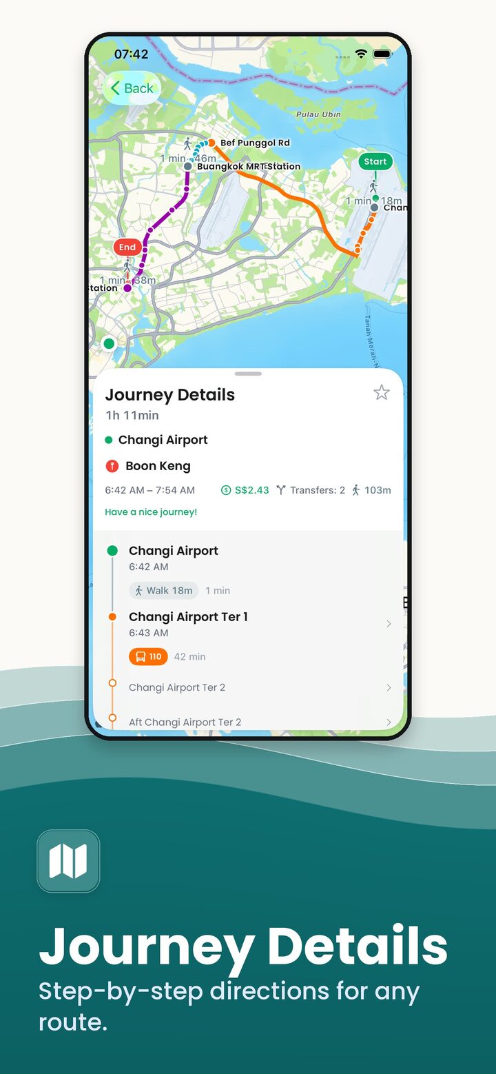 Multi-modal journey planning in the GoBus SG app