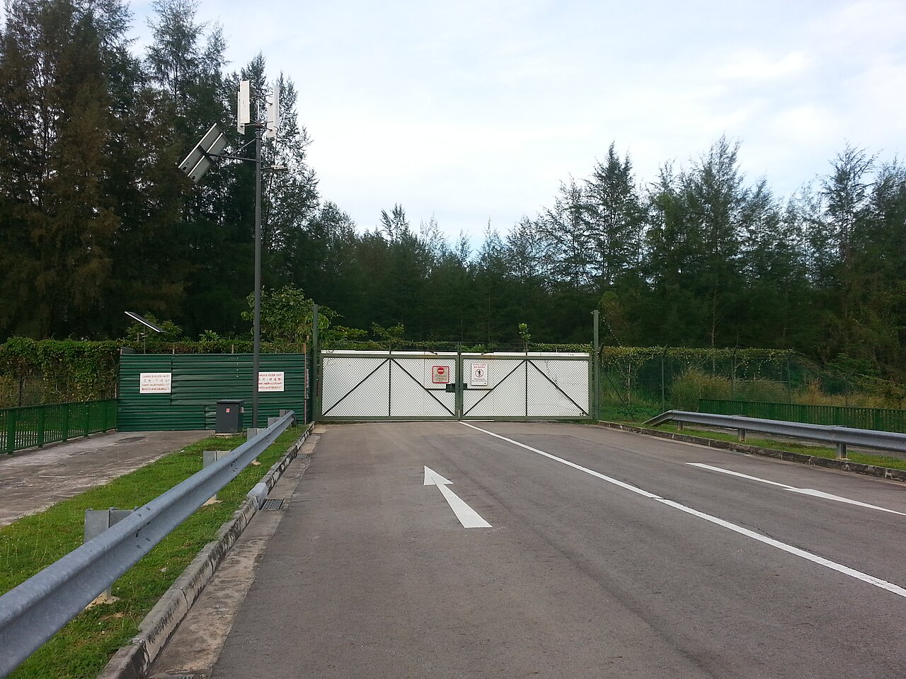 The Coney Island Park entrance reached via the Punggol Promenade Nature Walk in Singapore