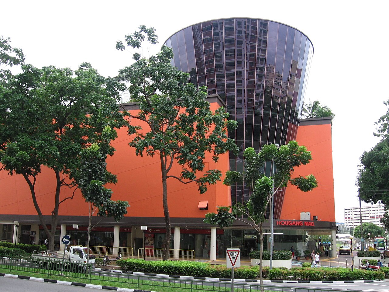 Exterior of Hougang Mall shopping centre in Singapore's north-east