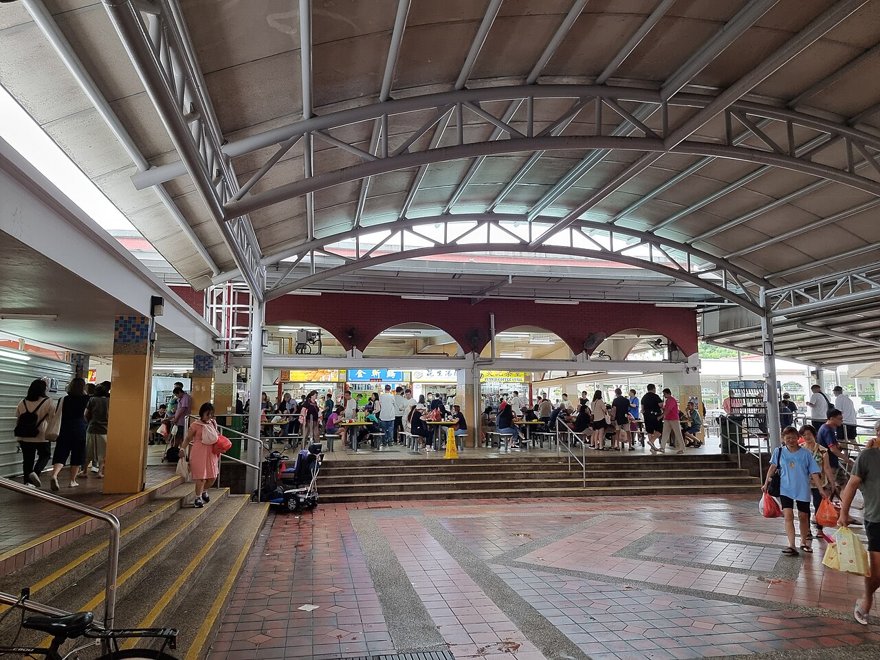 Exterior of Kovan Hougang Market and Food Centre, a neighbourhood hawker centre in Hougang
