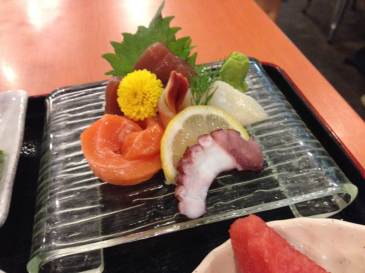 Sashimi plate at the Standing Sushi Bar in Singapore