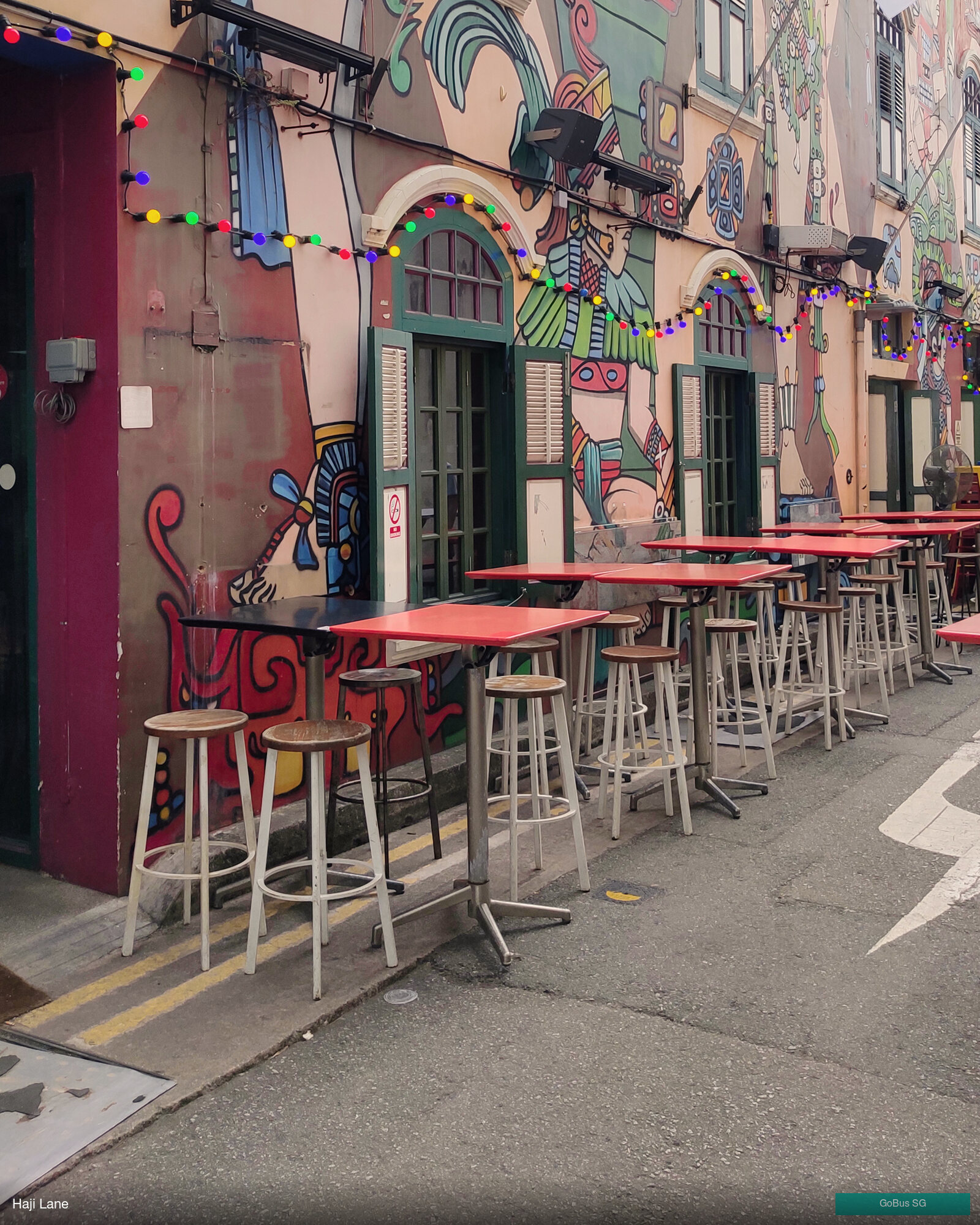 Murals on Haji Lane in Singapore's Kampong Glam