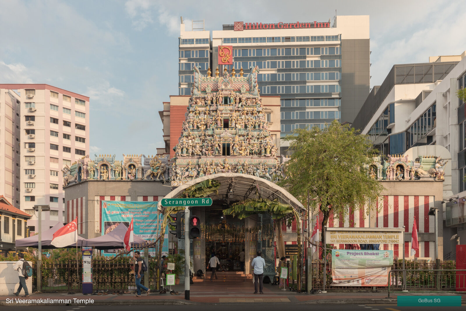 Sri Veeramakaliamman Temple gopuram, Little India, Singapore