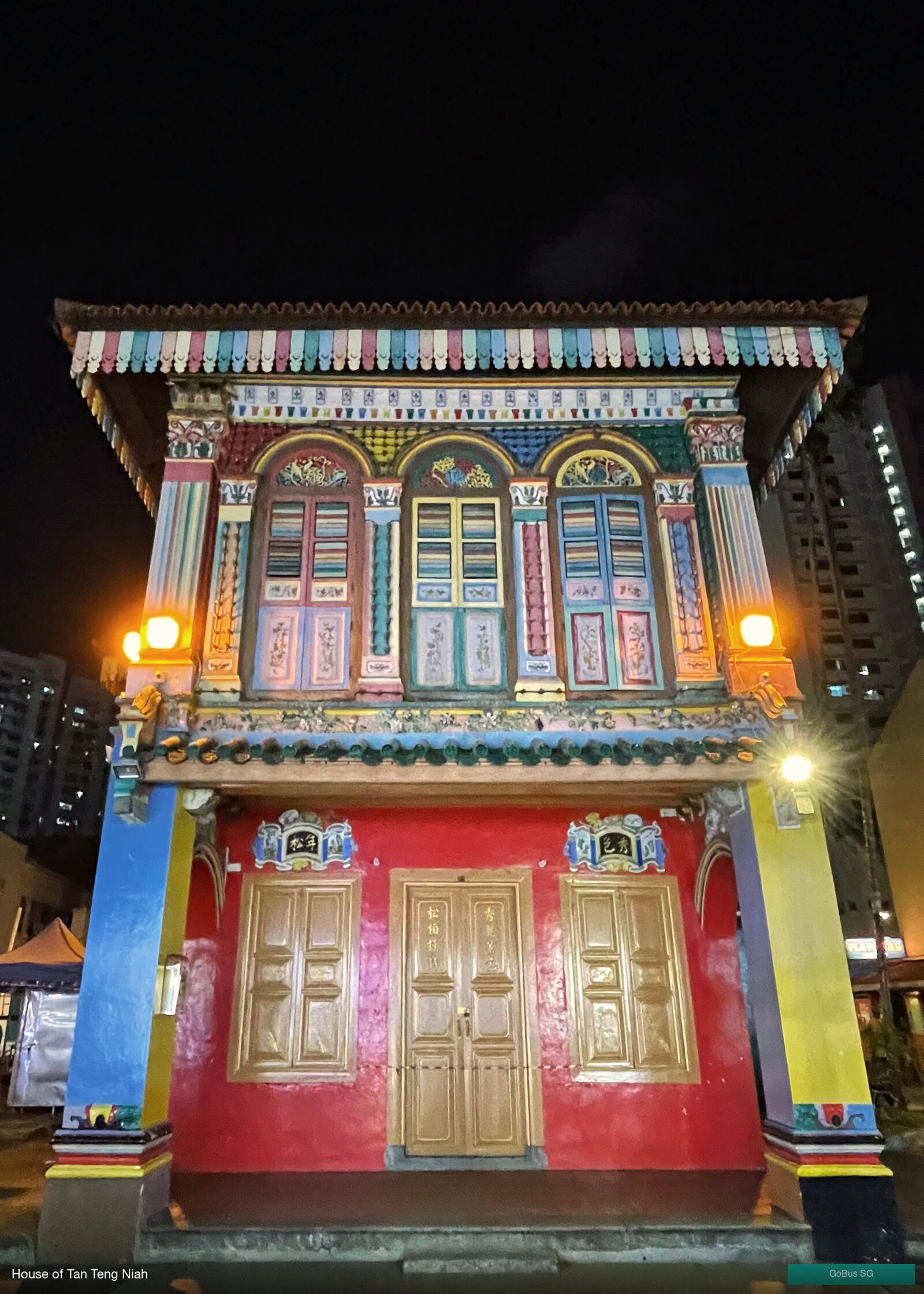 House of Tan Teng Niah, the colourful Chinese villa on Kerbau Road, Little India, Singapore